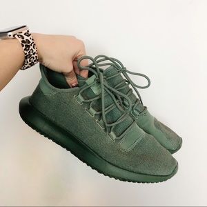 Adidas | Army Green Tubular Athletic Shoes 10